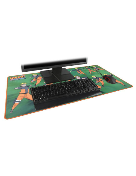 Konix Naruto KX MOUSEPAD XXL GREEN Alfombrilla de ratón para juegos Multicolor