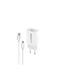 Eightt ECW-M cargador de dispositivo móvil Universal Blanco Corriente alterna Interior