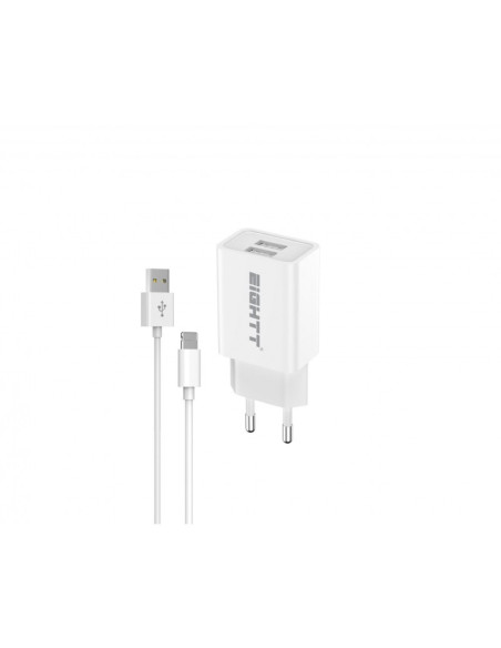 Eightt ECW-IP cargador de dispositivo móvil Universal Blanco Corriente alterna Interior
