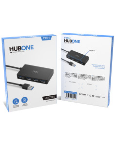 NOX Lite Hub One USB 3.2 Gen 1 (3.1 Gen 1) Type-A 10 Mbit s Negro 2