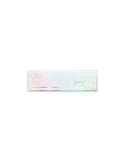 Ducky Zero 6108 100% Pure White RGB Tri-Mode Connect MX2A-Red (ES)