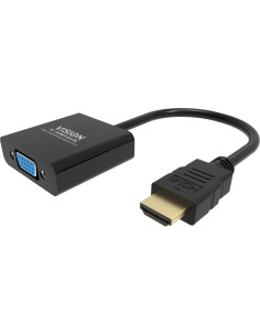 Vision TC-HDMIVGA BL adaptador de cable de vídeo 0,23 m HDMI tipo A (Estándar) VGA (D-Sub) Negro 2