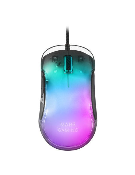 Mars Gaming MMGLOW Ratón, Negro, One size