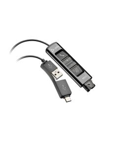 HP Poly Adaptador negro Poly DA85 USB a QD compatible con TAA