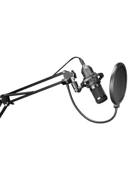 Mars Gaming MMICPRO, Micrófono PC USB, Condensador, Ultra-alta Definición Streamings, ASMR, Negro