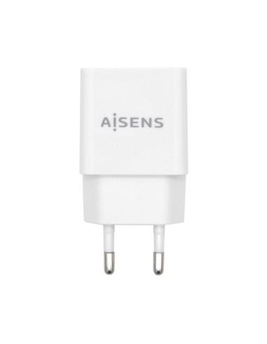 AISENS Cargador USB 10W Alta Eficiencia, 5V 2A, Blanco