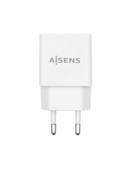AISENS Cargador USB 10W Alta Eficiencia, 5V 2A, Blanco