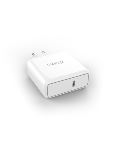 AISENS Cargador PD3.0 QC3.0 1 Puerto 1xUSB-C 60W, Blanco