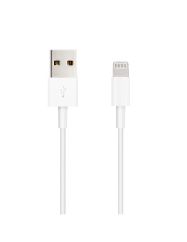 Nanocable Cable Lightning a USB-A, Lightning M -USB A M, Blanco, 50 cm