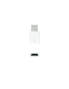 Nanocable Adaptador Lightning a Micro USB, Lightning M-Micro B H Blanco