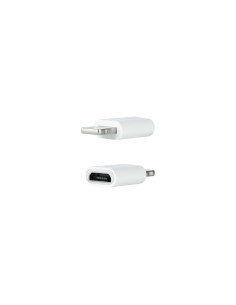 Nanocable Adaptador Lightning a Micro USB, Lightning M-Micro B H Blanco 2