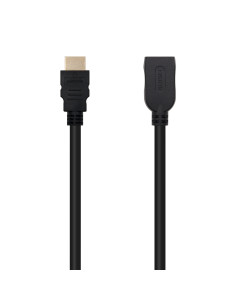 Nanocable Cable HDMI 2.0 Prolongador A M-A H, Negro, 1 m 2