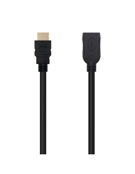 Nanocable Cable HDMI 2.0 Prolongador A M-A H, Negro, 1 m