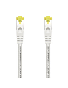 AISENS Cable De Red Latiguillo RJ45 LSZH Cat.7 600 MHz S FTP PIMF AWG26, Blanco, 2.0 m