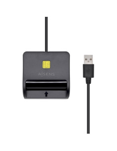 AISENS Lector de Tarjeta Inteligente DNI con Lector de Tarjetas SIM, SD, Micro SD, MMC, RS-MMC, MMC Micro, Negro 2