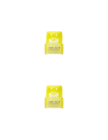Nanocable Cable de red latiguillo RJ45 LSZH Cat.6A UTP AWG24, Amarillo, 0.5m