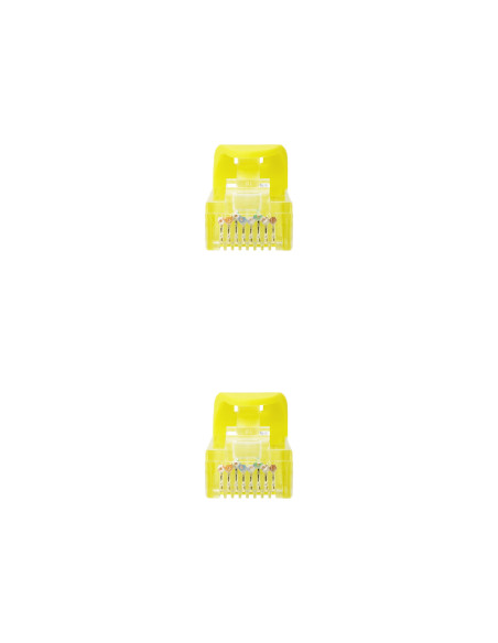 Nanocable Cable de red latiguillo RJ45 LSZH Cat.6A UTP AWG24, Amarillo, 0.5m