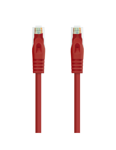 Nanocable Cable de red latiguillo RJ45 LSZH Cat.6A UTP AWG24, Rojo, 3.0m