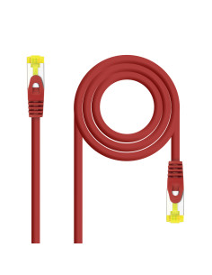 Nanocable Cable de red latiguillo RJ45 LSZH Cat.6A SFTP AWG26, Rojo, 0.5m