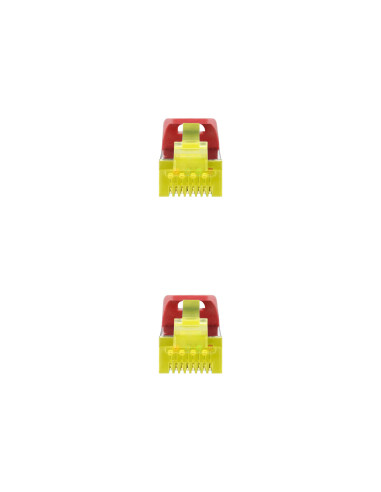 Nanocable Cable de red latiguillo RJ45 LSZH Cat.6A SFTP AWG26, Rojo, 3.0 m