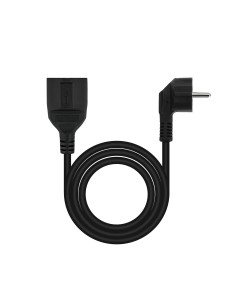 Nanocable Cable de Alimentación Alargador, Negro, 2 m 2