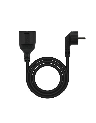 Nanocable Cable de Alimentación Alargador, Negro, 3 m