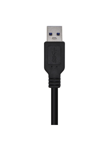 AISENS Cable USB 3.0, Tipo A M-A M, Negro, 1.0m