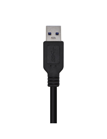 AISENS Cable USB 3.0, Tipo A M-A M, Negro, 1.0m