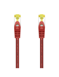 AISENS Cable De Red Latiguillo RJ45 LSZH Cat.7 600 MHz S FTP PIMF AWG26, Rojo, 2.0 m