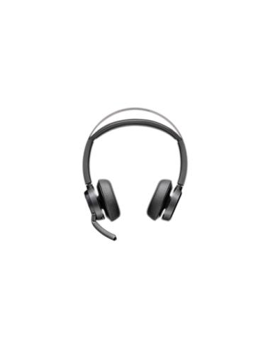 HP Poly Auriculares Poly Voyager Focus 2 USB-C-C con certificación Microsoft Teams + adaptador USB-C/A