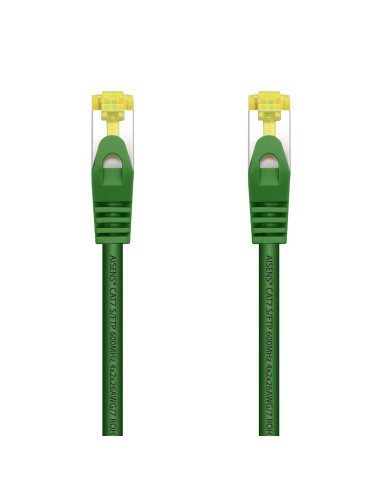 AISENS Cable De Red Latiguillo RJ45 LSZH Cat.7 600 MHz S FTP PIMF AWG26, Verde, 2.0 m