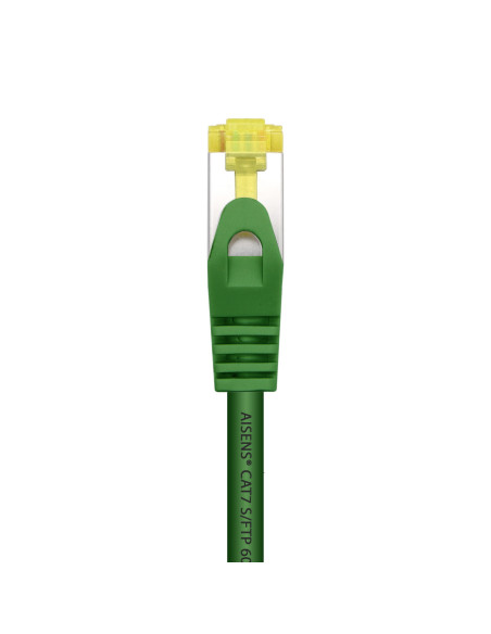 AISENS Cable De Red Latiguillo RJ45 LSZH Cat.7 600 MHz S FTP PIMF AWG26, Verde, 2.0 m