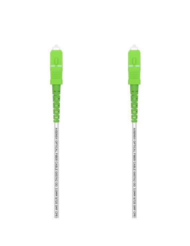 AISENS A152-0497 Cable de fibra óptica e InfiniBand 7 m SC Blanco