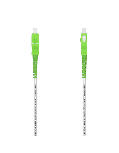 AISENS A152-0498 Cable de fibra óptica e InfiniBand 10 m SC Blanco