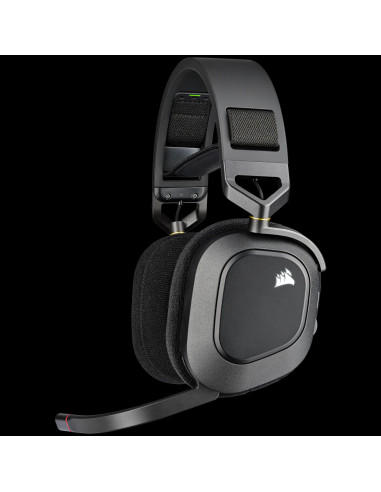 Corsair HS80 RGB Auriculares Inalámbrico Diadema Juego Negro