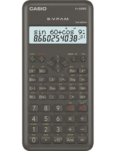 Casio FX-82MS-2 calculadora Bolsillo Calculadora científica Negro