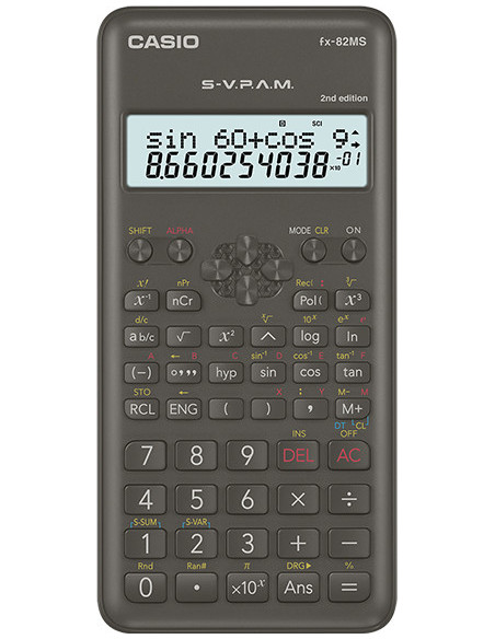 Casio FX-82MS-2 calculadora Bolsillo Calculadora científica Negro