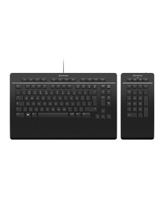 3Dconnexion Keyboard Pro with Numpad teclado Oficina USB Negro
