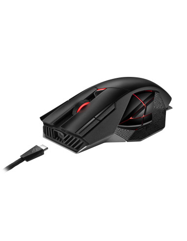 ASUS ROG Spatha X ratón Juego mano derecha RF Wireless + USB Type-C Óptico 19000 DPI