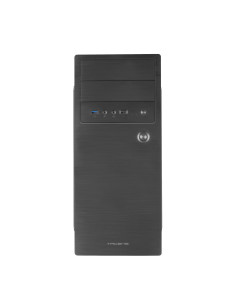 Tacens 2INITIOX, Caja PC Semitorre ATX, Ventilador Lateral 12cm, Frontal Aluminio Pulido, Acero, Negro 2