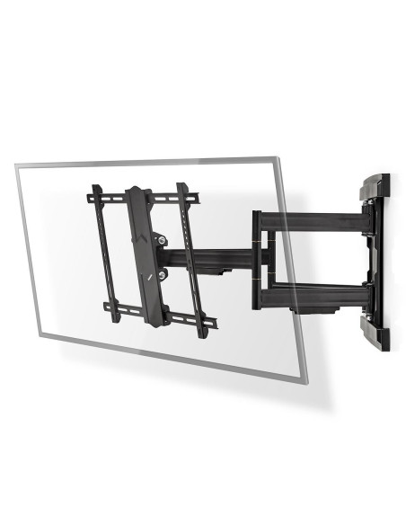 Nedis TVWM6551BK soporte para monitor 2,03 m (80") Pared Negro