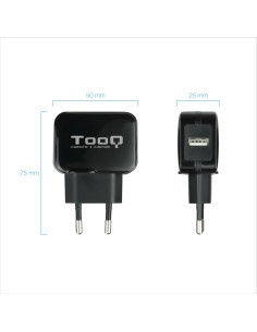TooQ TQWC-1S01 cargador de dispositivo móvil Universal Negro Corriente alterna Interior 2