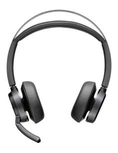 HP Poly Auriculares Poly Voyager Focus 2 USB-C-C + adaptador USB-C/A + base de carga