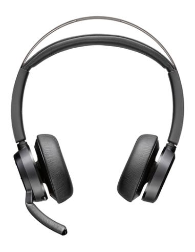 HP Poly Auriculares Poly Voyager Focus 2 USB-C-C + adaptador USB-C/A + base de carga