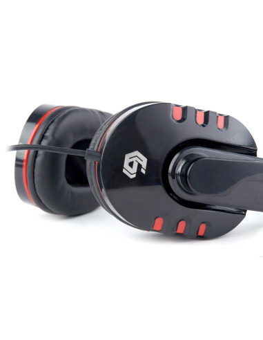 Gembird GHS-402 auricular y casco Auriculares Alámbrico Diadema Juego Negro