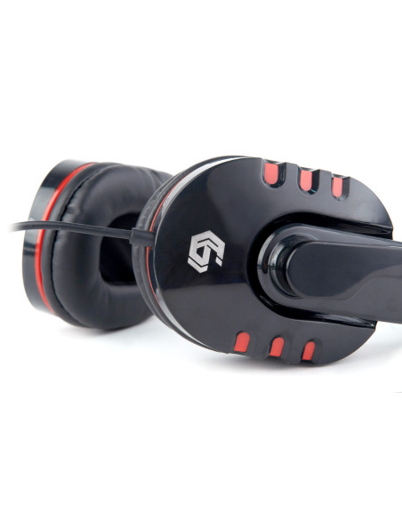 Gembird GHS-402 auricular y casco Auriculares Alámbrico Diadema Juego Negro