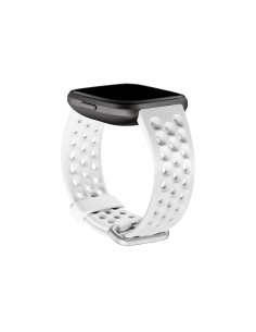 Fitbit FB171SBWTL Accesorios para dispositivos vestibles inteligentes Grupo de rock Blanco Aluminio, Elastómero
