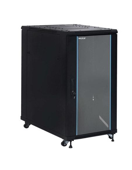 Phasak Armario Rack PRO 19" 27U 600 x 1000 negro con ventilación - PHO 6127 (desmontado)