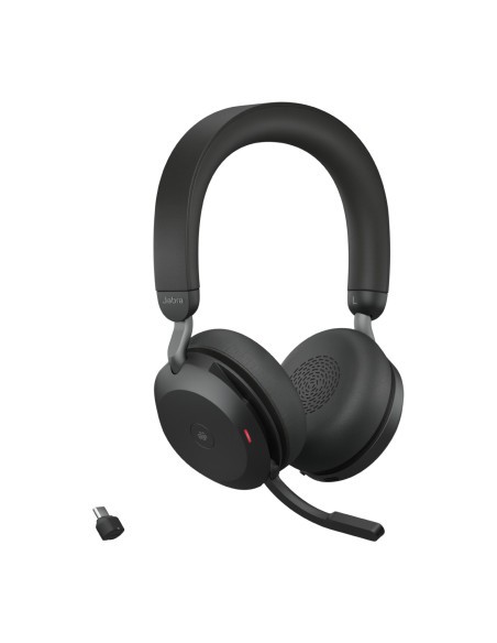 Jabra Evolve2 75 Auriculares Inalámbrico y alámbrico Diadema Llamadas Música USB Tipo C Bluetooth Base de carga Negro