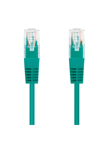 Nanocable Cable Red Latiguillo RJ45 CAT.6 UTP AWG24, Verde, 30 cm